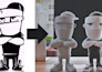 create a 3d printable model from your 2d image, sketch, or character concept